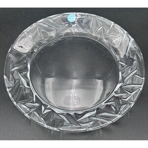 TIFFANY & CO.  "ROCK CRYSTAL"  8"  CRYSTAL PLATE  MINT  SIGNED "NIB"
